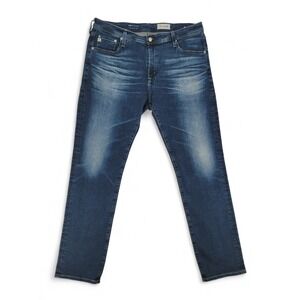 AG Adriano Goldschmied Mens 38x33 Everett Slim Straight‎ Jeans Blue Wash